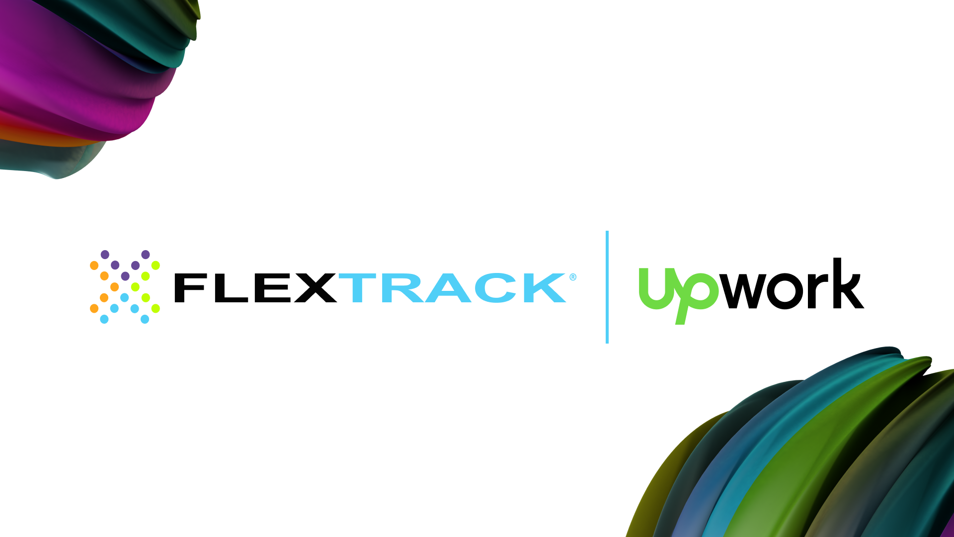 Flextrack and Upwork banner promoting partnership